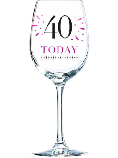 VERVE 40TH WINE GLASS