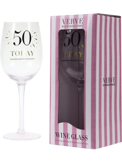 VERVE 50TH WINE GLASS