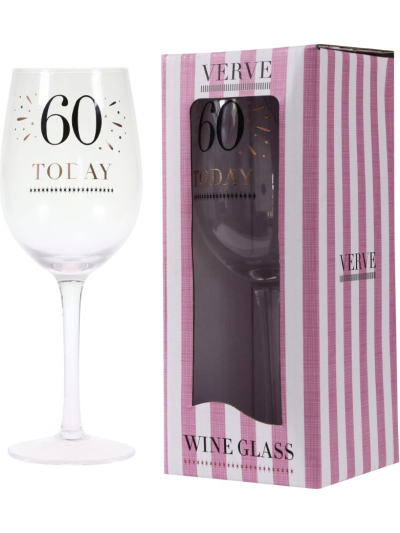 VERVE 60TH WINE GLASS