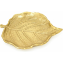 12.5X11CM GOLD LEAF TRINKET DISH