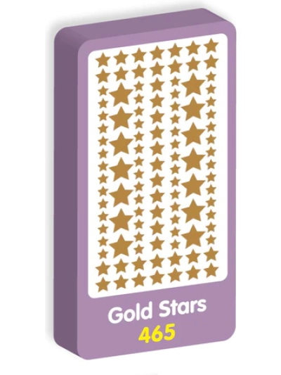 STAR SHAPE STICKER SHEET(GOLD)