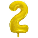 UNIQUE 34" CLASSIC GOLD FOIL NUMBER 2