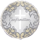 UNIQUE 18"GOLD CROSS CONFIRMATION FOIL BALLOON
