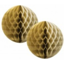 UNIQUE 8" GOLD HONEYCOMB BALL
