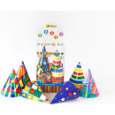 GLOBOS 60 PARTY HATS IN DISPLAY