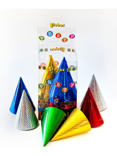 GLOBOS 60 GLITZY HATS IN DISPLAY