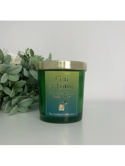 COCKTAIL CANDLE POT 9X8.5CM (Gin and Tonic)