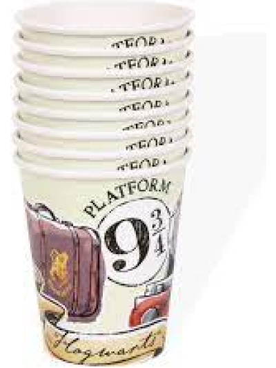 UNIQUE HARRY POTTER 9OZ PAPER CUPS PK8