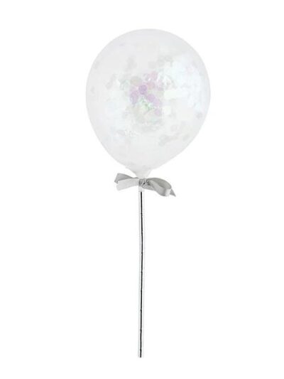 IRID MINI CONFETTI BALLOONS WANDS 5PK
