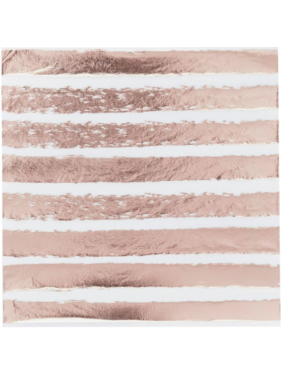 ROSE GOLD STRIPED NAPKINS PK20
