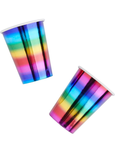 RAINBOW PAPER CUPS PK10