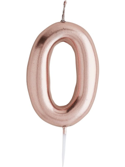 HOOTYBALLOO ROSE GOLD "0" CANDLE