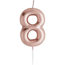 HOOTYBALOO ROSE GOLD "8" CANDLE