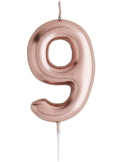 HOOTYBALLOO ROSE GOLD "9" CANDLE