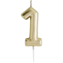 HOOTYBALLOO GOLD "1" CANDLE