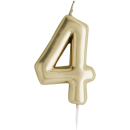HOOTYBALLOO GOLD "4" CANDLE