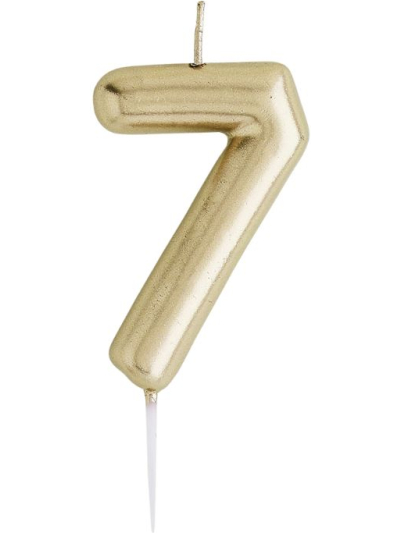 HOOTYBALLOO GOLD "7" CANDLE
