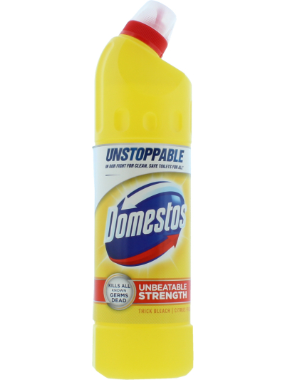 DOMESTOS UNBEATABLE STRENGHT THICK BLEACH, CITRUS FRESH 750ML