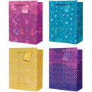 HOLOGRAPHIC GIFT BAGS LARGE PK12