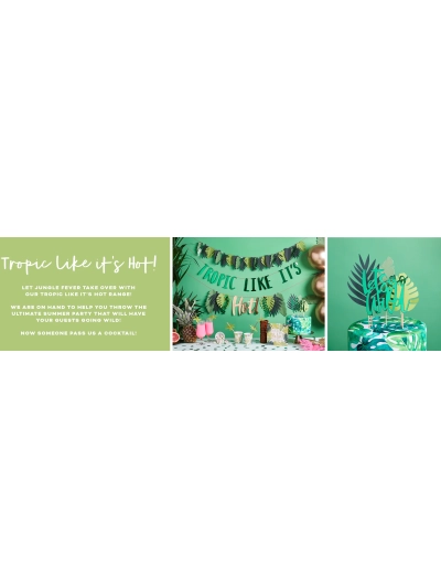 TROPICAL THEME PARTY ITEMS