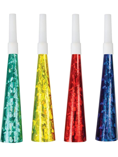 UNIQUE PRISMATIC HORNS 6PC