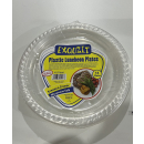 EXQUZIT CLEAR PLASTIC 9IN PLATES PK14