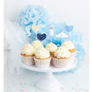 CARD BLUE CAKE PICKS 6 ASST