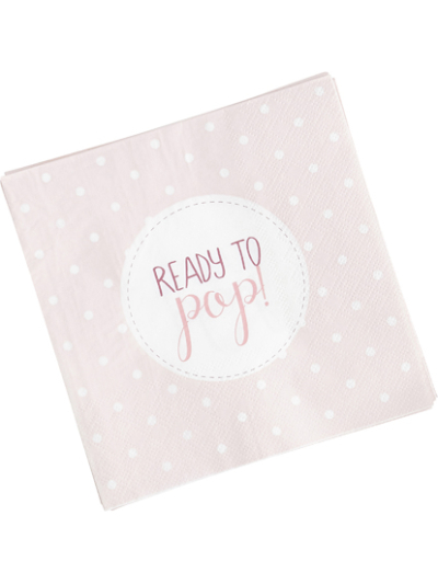 UNIQUE READY TO POP PINK NAPKINS PK20