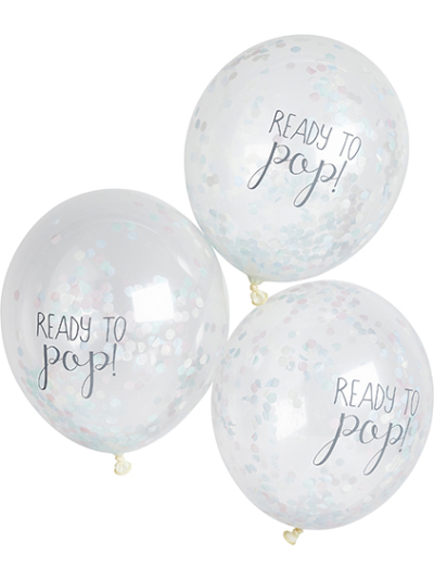 READY TO POP BALLOONS UNISX CONFETTI PK5
