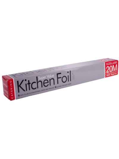 ESSENTIAL EXTRA VALUE KITCHEN FOIL, EXTRA LONG 20M
