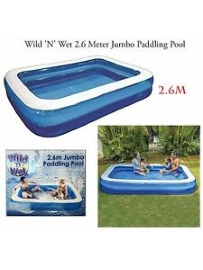 WILD & WET 2.6 M JUMBO PADDLING POOL