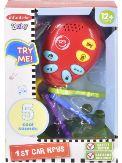 INFUNBEBE 1ST CAR KEYS , 5 COOL SOUNDS
