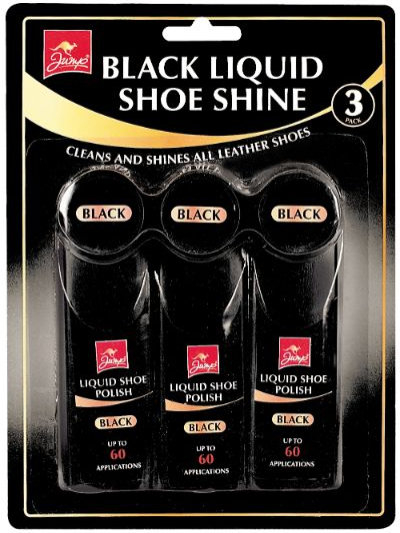 JUMP BLACK LIQUID SHOE SHINE PK3