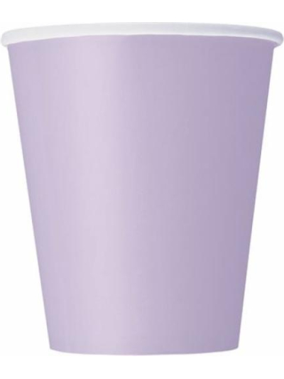 UNIQUE LAVENDER 9OZ CUPS PK14
