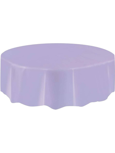 UNIQUE 84"LAVENDER ROUND TABLECOVER