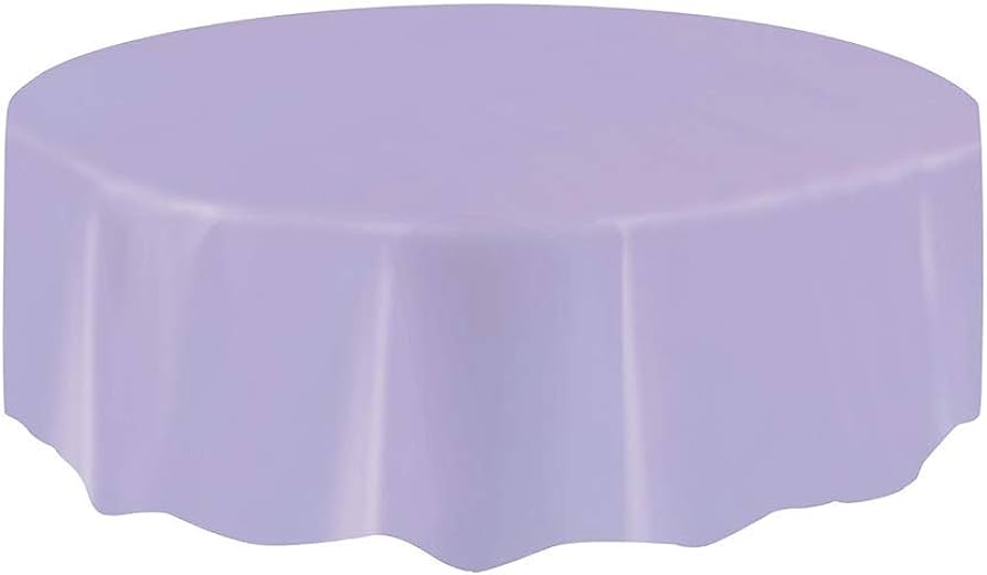 UNIQUE 84"LAVENDER ROUND TABLECOVER