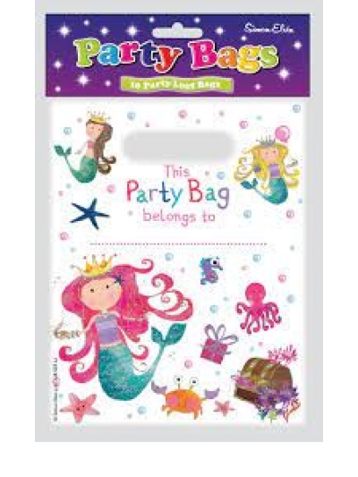 SIMON ELVIN 10 LOOT BAGS MERMAID