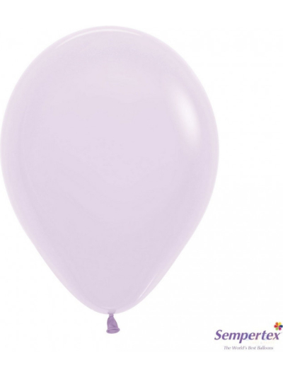 SEMPERTEX 5" ROUND PASTEL MATTE LILAC BALLOONS PK100