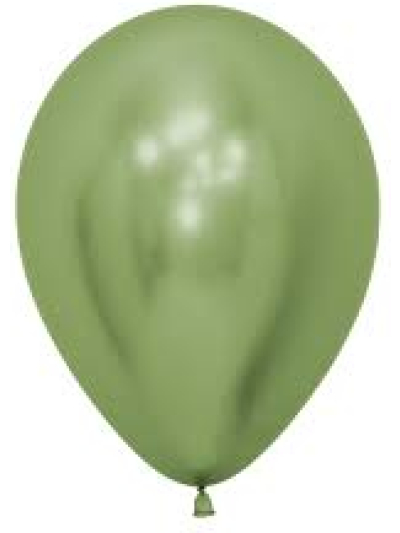 SEMPERTEX 5IN ROUND REFLEX LIME GREEN BALLOONS PK50