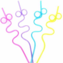 UNIQUE SQUIGGLE LOOP 4 STRAWS