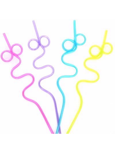 UNIQUE SQUIGGLE LOOP 4 STRAWS