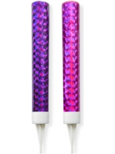 HOOTYBALLOO FOUNTAIN CANDLE FUCHSIA/PURPLE(60SEC)