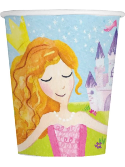 UNIQUE MAGICAL PRINCESS 9OZ CUPS PK8