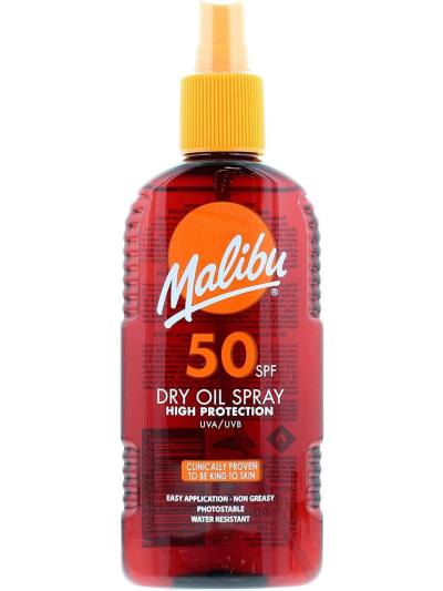 MALIBU 200ML SPF 50 DRY OIL SPRAY