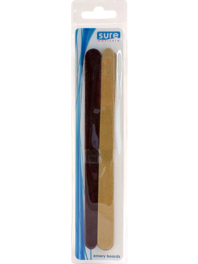 SURE MANICURE  'EMERY BOARDS' 17CM PACK OF 6