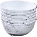 MARBLE DESIGN MELAMINE BOWL 6IN