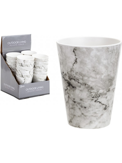 MARBLE DESIGN MELAMINE TUMBLER 325ML