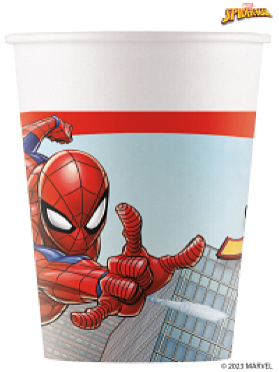 MARVEL'S SPIDERMAN PAPER CUPS 200ML PK8