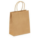 SMALL BROWN CRAFT BAGS PK4
