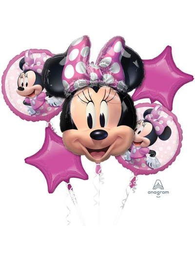 ANAGRAM 26" MINNIE MOUSE FORVER BOUQUET BALLOON